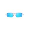 OAKLEY YOUTH FLAK XXS FRAME-POLISHED WHITE LENS-PRIZM SAPPHIRE