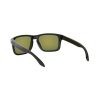 OAKLEY HOLBROOK FRAME-POLISHED BLACK LENS-PRIZM RUBY POLARIZED