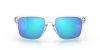 OAKLEY HOLBROOK XL FRAME-POLISHED CLEAR LENS-PRIZM SAPPHR IRIDIUM POLARIZED