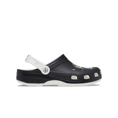 CROCS NBA BROOKLYN NETS CLASSIC CLOG WHITE/BLACK 39-40