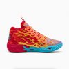 Puma MB.04 Lamelo Ball Phoenix Red-Orange Glow-Fluro Orange Pes-Purple Glimmer