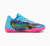 Puma Stewie 3 Midnight in Tokyo Bright Aqua-Fluro Pink Pes-PUMA Black 425