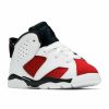 JORDAN 6 RETRO (TD) HITE/CARMINE-BLACK