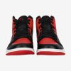 AIR JORDAN 1 MID BLACK/GYM RED-WHITE