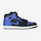 AIR JORDAN 1 MID BLACK/HYPER ROYAL-WHITE