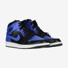 AIR JORDAN 1 MID BLACK/HYPER ROYAL-WHITE