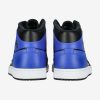 AIR JORDAN 1 MID BLACK/HYPER ROYAL-WHITE