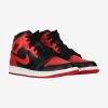 AIR JORDAN 1 MID (GS) BLACK/GYM RED-WHITE