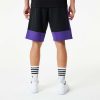 NEW ERA LOS ANGELES LAKERS  NBA COLOUR BLOCK SHORTS BLACK