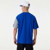 NEW ERA NEW YORK KNICKS NBA CUT AND SEW OS TEE BLUE/GREY/WHITE