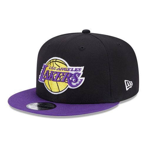 NEW ERA LOS ANGELES LAKERS CONTRAST SIDE PATCH 9FIFTY BLACK