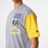 NEW ERA NBA CUT SEW OS TEE LOS ANGELES LAKERS GREY