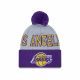 NEW ERA KNIT NBATO 23 LOS ANGELES LAKERS PURPLE ONE