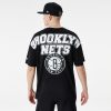 NEW ERA NBA LARGE GRPHC BP OS TEE BROOKLYN NETS BLACK