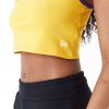 New Era NBA Team Wordmark Los Angeles Lakers Womens Crop Tank Top Yellow L