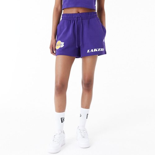 New Era NBA Team Logo Los Angeles Lakers Shorts Purple XS