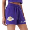 New Era NBA Team Logo Los Angeles Lakers Shorts Purple XS