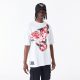 New Era NBA All Over Print Infill Chicago Bulls Oversized T-Shirt White XL