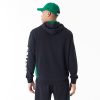 New Era NBA Mesh Panel Boston Celtics Oversized Pullover Hoodie Black M