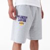 New Era NBA Script Los Angeles Lakers Oversized Shorts Grey