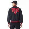 New Era NBA Script Chicago Bulls Bomber Jacket Black