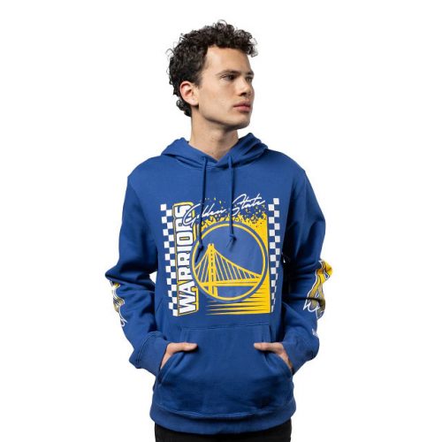 New Era NBA Golden State Warriors 2024 Rally Drive OTC Hoodie Blue XL