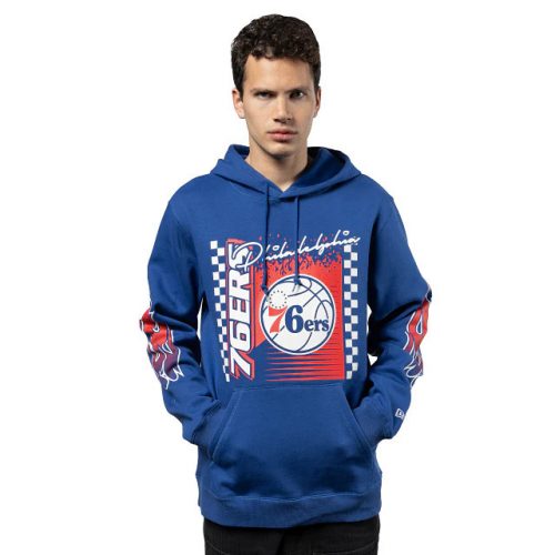 New Era NBA Philadelphia 76Ers 2024 Rally Drive OTC Hoodie Blue XXL