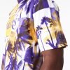 New Era NBA Palm Tree Mesh Los Angeles Lakers T-Shirt Yellow