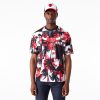 New Era NBA Palm Tree Mesh Chicago Bulls T-Shirt Red