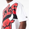 New Era NBA Large Wordmark Chicago Bulls Oversized T-Shirt White