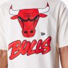 New Era NBA Chicago Bulls Wordmark Stone Oversized T-Shirt Beige XL