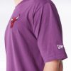 New Era League Essential Chicago Bulls Oversized T-Shirt Purple XL