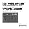 REHBAND QD COMPRESSION SOCKS WHITE