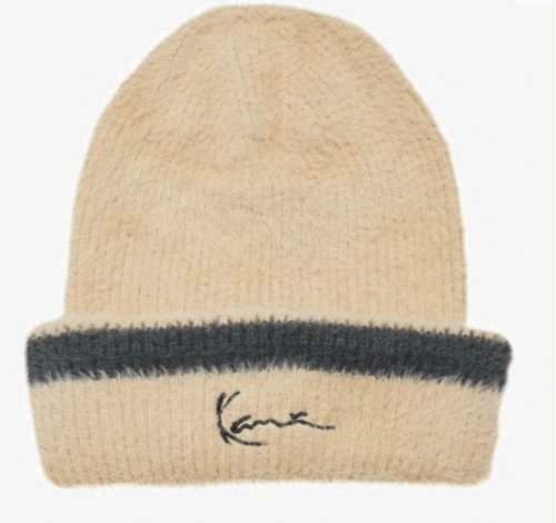 Karl Kani Signature Fluffy Beanie Sand/Black