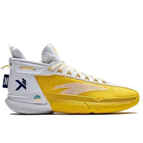 ANTA KT9 WARRIORS BASKETBALL SHOES WHITE/YELLOW