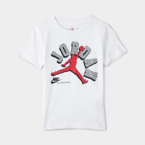 JORDAN KIDS VARISTY JUMPMAN S/S TEE WHITE 6-7YR