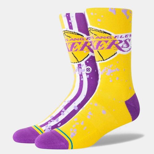 STANCE OVERSPRAY LOS ANGELES LAKERS PURPLE/YELLOW L