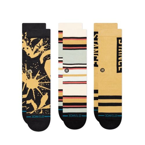 STANCE DUNES 3 PACK BLACK/BROWN L