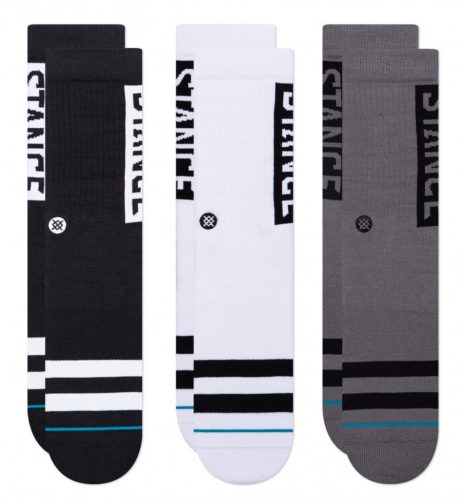 STANCE THE OG 3 PACK BLACKWHITE