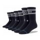 STANCE BASIC  3 PACK CREW BLACK