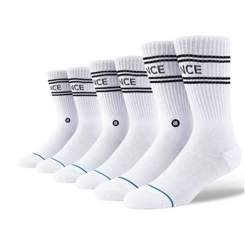 STANCE BASIC  3 PACK CREW WHITE