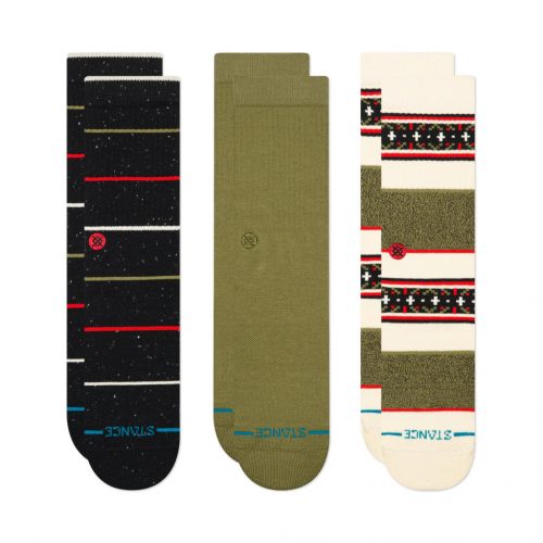 Stance Greetings 3 Pack Crew BLK L