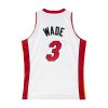 MITCHELL & NESS NBA DWYANE WADE MIAMI HEAT AUTHENTIC FINALS JERSEY WHITE