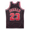 MITCHELL & NESS NBA CHICAGO BULLS 1996 MICHAEL JORDAN #23 AUTHENTIC JERSEY BLACK PINSTRIPE