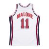 MITCHELL & NESS USA BASKETBALL 1992 KARL MALONE AUTHENTIC HOME JERSEY WHITE