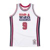 MITCHELL & NESS USA BASKETBALL 1992 MICHAEL JORDAN AUTHENTIC HOME JERSEY WHITE