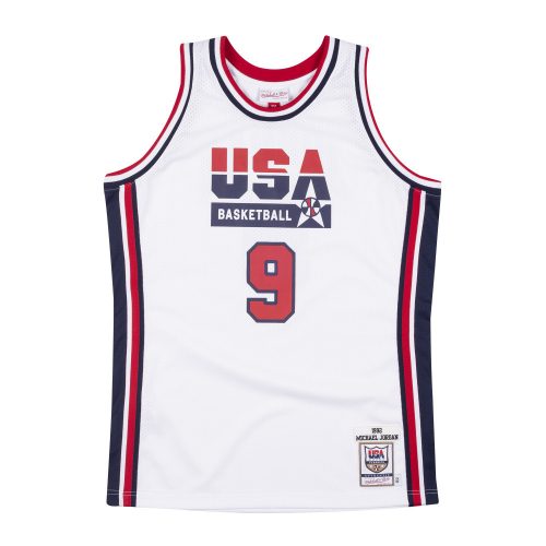 MITCHELL & NESS USA BASKETBALL 1992 MICHAEL JORDAN AUTHENTIC HOME JERSEY WHITE