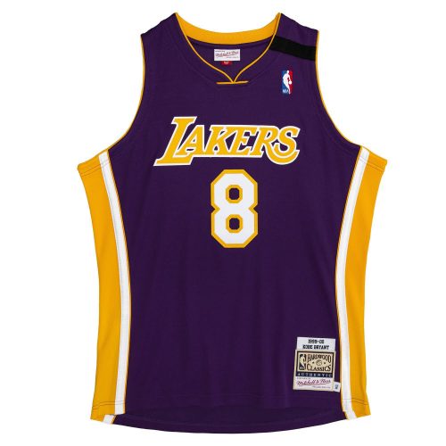 MITCHELL & NESS LOS ANGELES LAKERS KOBE BRYANT 99-00' #8 AUTHENTIC JERSEY PURPLE