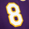 MITCHELL & NESS LOS ANGELES LAKERS KOBE BRYANT 99-00' #8 AUTHENTIC JERSEY PURPLE