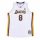 MITCHELL & NESS LOS ANGELES LAKERS KOBE BRYANT 03-04'#8 AUTHENTIC JERSEY WHITE